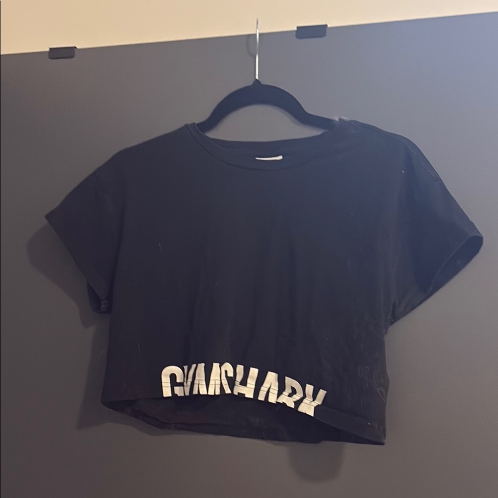 Gymshark Black Crop Top